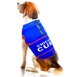 Pets First MLB Chicago Cubs Dog Anxiety Shirt Calming Soothing Solution Vest, for Dogs & Cats with Anxiety, Fears, Fireworks, Loud Noises, Dark, Lonely Keeps Dogs Calm and Feeling Safe, Relaxing Jacket, X-Small