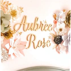 Adoren Custom Name Sign - Aubree Font