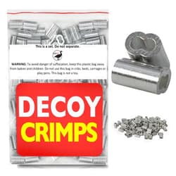 DecoyPro Duck Decoy Crimps, Texas Rig Decoy Line Crimps, PVC Decoy Cord Crimps, Duck Decoy Weights Crimps, Duck Decoy Strings, Texas Rigs for Duck Decoy Anchors, Decoy Rigging Crimps