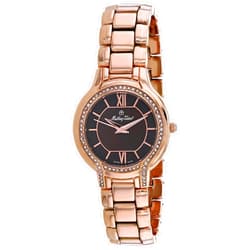 Mathey-Tissot MATTHEY-TISSOT Women's Quartz Stainless Steel Strap, Rose Gold, 16 Casual Watch (Model: D2781PM), Brown