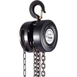 VEVOR Hand Chain Hoist, 2200 lbs /1 Ton Capacity Chain Block, 10ft/3m Lift Manual Hand Chain Block, Manual Hoist w/Industrial-Grade Steel Construction for Lifting Good in Transport & Workshop, Black