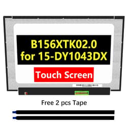 TFTcenter LCD Touch Screen Replacement for B156XTK02.0 HW0A HW1A HW5A, Laptop HD 1366x768, LED Display Panel with Tape