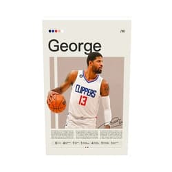 THOMIX Paul George Poster 1 Canvas Poster Bedroom Decor Sports Landscape Office Room Decor Gift Unframe: Unframe:12x18inch(30x45cm)