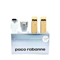 Paco Rabanne Perfume for Men Variety 4 Piece Mini Gift Set