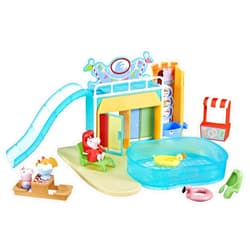 Peppa Pig Toys Peppa's Waterpark Playset, Peppa Pig Playset with 2 Peppa Pig Figures, Preschool Toys for 3 Year Old Girls and Boys and Up