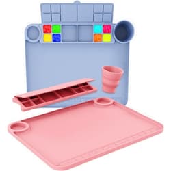 Svartur Silicone Painting Mat with Cup and Palette Detachable, 17