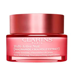 Clarins Multi-Active Renewing Night Moisturizer with Niacinamide | Smooth Fine Lines | Visibly Tighten Pores | Even Tone and Texture | Boost Glow | Strengthen Moisture Barrier | Dry Skin Type