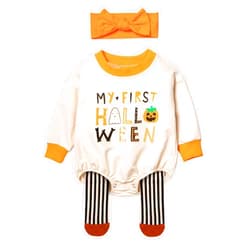 Abbence Baby My first Halloween Girls Boys Outfit Newborn Infant Long Sleeve Sweatshirt Halloween Costumes Fall Clothes