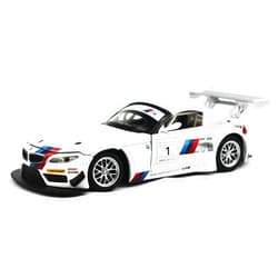 Motor city classics 2013 BMW Z4 GT3: White and Silver - 1:24 Model Car by Optimum Diecast