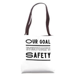 MUGAMBO HEALTH AND SAFETY MERCHANDISE Our Goal - Everyone's Safety | Workplace Safety Gift Ideas Tote Bag