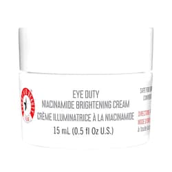 First Aid Beauty Eye Duty Niacinamide Brightening Cream, Illuminating Eye Cream for Dark Circles and Puffiness, 0.5 oz.