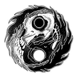 SMJ Designs Balance Skull Yin Yang Sticker Vinyl Waterproof Sticker Decal Car Laptop Wall Window Bumper Sticker 5