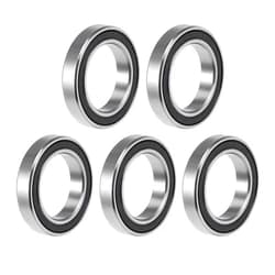 uxcell 6803-2RS Deep Groove Ball Bearing 17x26x5mm Double Sealed ABEC-3 Bearings 5-Pack