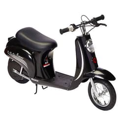 Razor Pocket Mod Vapor 24 Volts Electric Retro Scooter High Torque Chain Driven Motor and Spoked with Pneumatic Tires for 13 Years Old and Up, Black
