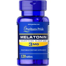 Puritan's Pride Puritans Pride Melatonin 3 Mg Tablets, 120 Count