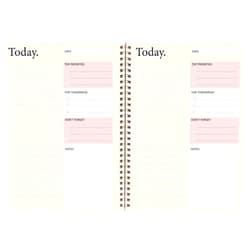 KAICN Day Planner Notebook - Undated Planner To Do List Notebook, Today Planner with Checklist, Daily To Do Planner to Increase Productivity, 5.7 x 8.0 inches - Flexible Cover, Strong Twin-Wire Binding
