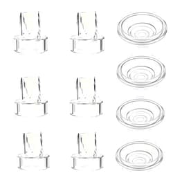 IVARONAL 6pcs Duckbill Valves and 4pcs Silicone Diaphragm Compatible with Momcozy S12 Pro/S9 Pro Wearable Breast Pump Accessories,Mom Cozy Breast Pump Replacement Accessories