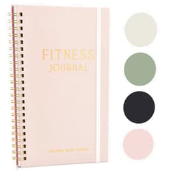 ZICOTO Fitness Journal for Tracking and Crushing Your Gym Goals - Detailed Workout Planner & Log Book for Women - Great Gym Accessories With Calendar, Nutrition & Progress Tracker
