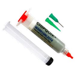 Chip Quik WS991SNL35T4 Thermally Stable Solder Paste WS (Water-Soluble) Sn96.5/Ag3.0/Cu0.5 T4 (35g syri