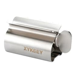 XYKEEY Toothpaste Squeezer Tube Squeezer - Toothpaste Squeezer Roller Tube Squeezer Tool, Rolling Tooth Pastetooth Paste Squeeze Dispenser Tube Wringer, 1 Pack (Stainless Steel)