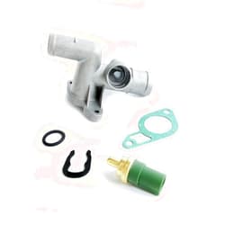 EZAFIX Cast Aluminum Coolant Flange W/Temp Sensor Replacement for Audi TT MKI Jetta Golf MK4 337/20AE 1.8T