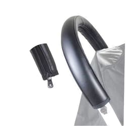 SeedFuture Stroller Handle Cover Black for Babyzen Yoyo, PU Leather Pram Handle Protector Stroller Accessories for Babyzen Yoyo Yoya, Pushchair Armrest Handle Protector Cover