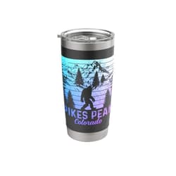 Pikes Peak Colorado - Rocky Mountain Souvenirs Pikes Peak Colorado Bigfoot Funny Rocky Mountains Souvenir Stainless Steel Insulated Tumbler