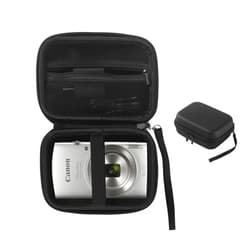 SANXIULY Digital Camera case Compatible with Canon PowerShot ELPH 180/190,Sony DSCW800 DSCW830,Kodak Pixpro,Kaisoon,Yifecial,EROOLU,VAHOIALD.Kids Cameras bag for point and shoot Camera. (Black)