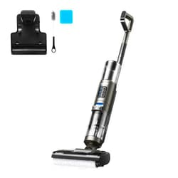 Eureka RapidWash Cordless Wet Dry Vacuum Mop Self Cleaning Smart Cleaner for Carpet Hard Floors Sticky Messes Pet Hair, NEW430BL, Black