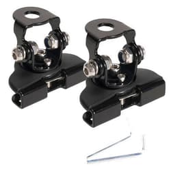 ANGU-OFFROAD ANGU OFFROAD LED Light Bar Mounting Bracket, 2PCS Universal Adjustable Pillar Hood LED Work Light Mount Bracket Clamp Holder for Off-Road Jeep, Truck, SUV - Install Without Drilling