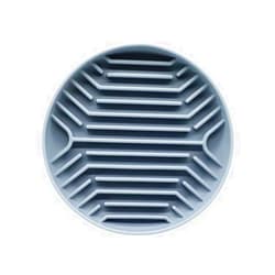 Bikabpet Silicone Slow Feeder Dog Bowls ，Slow Feeder Cat Bowl Wet Food with Suction Cups，Dog Puzzle Feeder ，Interactive Dog Feeder，Reduces Boredom, Anxiety,Anti-Choking, Non-Slip Design(Gray-New, L)
