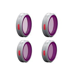 PGYTECH Filter Set Compatible for DJI Mavic 2 Zoom (Professional) Multi-Coated Drone Quadcopter Frame Material Aviation Aluminum Alloy Lens Optical Glass Camera Lens 4 Pack Filter ND/PL(8 16 32 64)