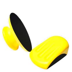 Tockrop 2 Pack 5 Inch Hand Sanding Blocks Round and Mouse-Shaped for 5 Inch Hook and Loop Discs Ideal For Wood Furniture Restoration Home Arts and Crafts