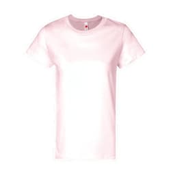 Hanes Women's Relaxed Fit Jersey ComfortSof Crewneck T-Shirt_Pale Pink_3XL