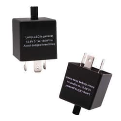 HUIQIAODS 12V CF14 JL-02 3 Pin Adjustable Electronic LED Flasher Relay for Turn Signal Bulbs (1 PC)
