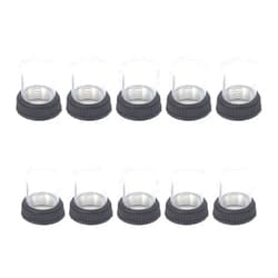 MinnowXY 10pcs Circuit Breaker Waterproof Dust Cover with 12mm Bottom Diameter Silicone Flat Head Caps for KUOYUH 98 88 Series Plastic