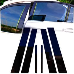 X xotic tech Xotic Tech Pillar Post Side Door Window Cover Trim Pre-Cut Molding, Compatible with Honda Accord Sedan 7th Gen 2003-2007 (Glossy Black)