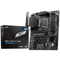 MSI PRO Z790-VC WIFI ProSeries Motherboard (Support 14th/13th/12th Gen Intel Processors, LGA 1700, DDR5, PCIe 5.0, M.2 Slots, 2.5Gbps LAN, USB 3.2 Gen2, HDMI/DP, Wi-Fi 7, Bluetooth 5.4, ATX)