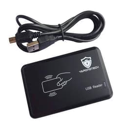 YARONGTECH RFID Card Reader, USB RFID Card Reader,RFID Card Reader 125khz Contactless Proximity Sensor Smart ID Card Reader EM4100 (10H)