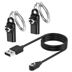 Klipdasse Charging Cable for AfterShokz Aeropex AS800/OpenComm/Shokz OpenRun/OpenRun Pro/OpenRun Mini/OpenRun Pro Mini with 2 Pack Type C Adapter, 3.3ft Replacement Charger Cable Cord for AfterShokz Headphones