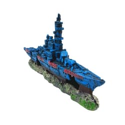 J-star Fish Tank Decorations, Shipwreck Ship Aquarium Decor, Aquarium Fish Tank Landscape Decoration Resin Ornaments