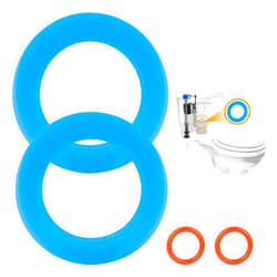 Hidnvefen Flush Valve Seal for American Standard & Eljer Toilets, Upgraded Silicone Material 7301111-0070A American Standard Toilet Parts Replacement with O Rings for Champion 4 and Eljer Titan 4, 2Pcs