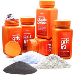 Dan&Darci Rock Tumbler Grit Refill Kit - 3.5 Pounds Grits Media + Poly Plastic Pellets - Rocks Polishing Refills for Any Brand Tumblers - Polish Tumbling Supplies Set - Stone Polisher