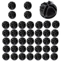 AUXBC 40PCS Cube Connectors Plastic Storage Wire Cube Connectors ABS Connectors Organizer for Modular Closet Storage Organizer, Wire Shelving, Wardrobe, Shoe Rack Clips, Pet Carrier, Black