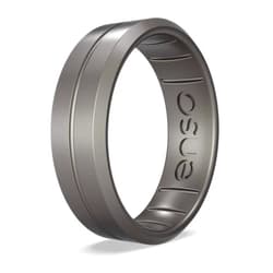 Enso Rings Classic Contour Silicone Ring – Stackable Multi Color Unisex Wedding Engagement Band – Thin Minimalist Band – 7.24mm, 1.9mm Thick