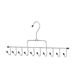 Whitmor 10 Hook Accessory Hanger, 1, Chrome & Black