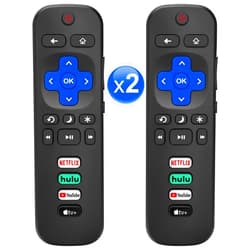 Angrox 【Pack of 2】 for Roku-TV-Remote-Replacement,Universal Control for TCL, ONN, Hisense Roku TVs
