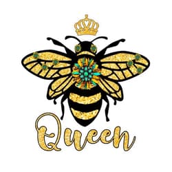 Offbeat Stickers 4' Queen Bee Sticker Cute Decal Honey Girl Power Confidence String Woman Decal for Car Bumper Truck Window Laptop