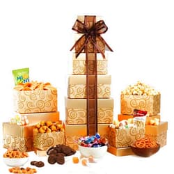 Broadway Basketeers Happy Birthday Festive Gift Tower by Broadway Basketeers