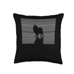 99 Gifts American Eskimo Dog Love Cloud German Spitz Love Throw Pillow, 16x16, Multicolor